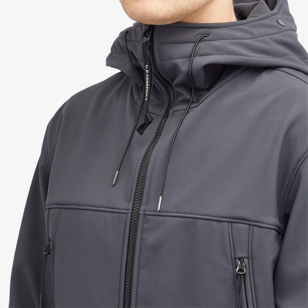 CP Company Men's C.P. Shell-R Goggle Jacket Black Sand